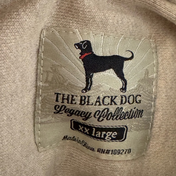 The Black Dog Adult Classic Heavyweight Fisherman Pullover | Oatmeal | XXL - Picture 3 of 5